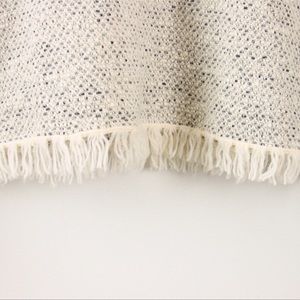 Theory Vendla Inlay Tweed Fringe Pullover Sweater